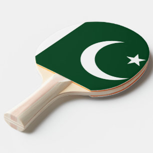 Ping Pong Paddle mit der Flagge Pakistans Tischtennis Schläger