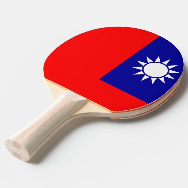 Ping Pong Paddle mit Fahne von Taiwan Tischtennis Schläger (Vorderseite)
