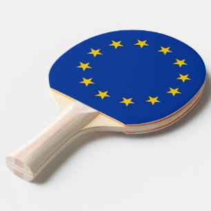 Ping Pong Paddle mit Flag der europäischen Gewerks Tischtennis Schläger