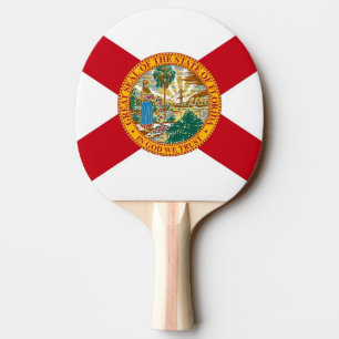 Ping Pong Paddle mit Flag Florida, USA Tischtennis Schläger