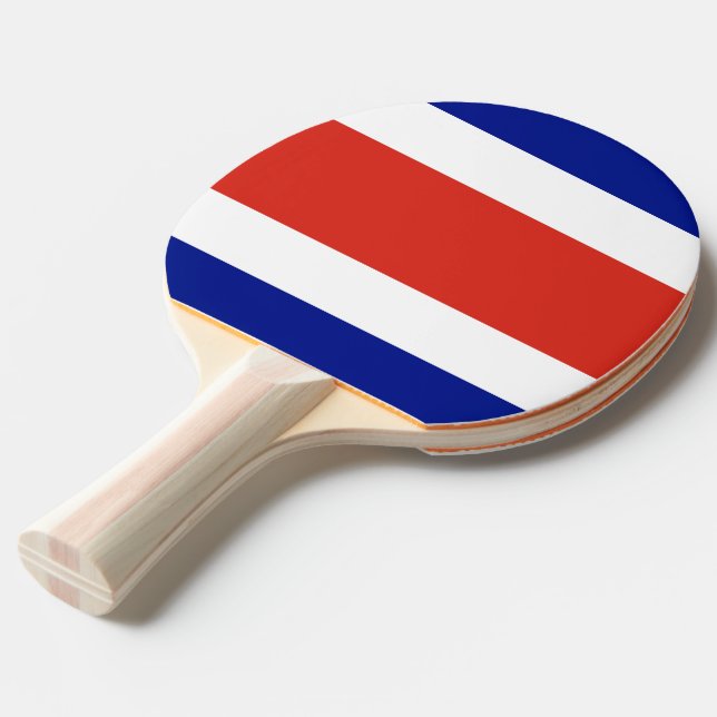 Ping Pong Paddle mit Flag von Costa Rica Tischtennis Schläger (Vorderseite)