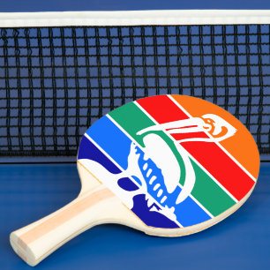 Ping Pong Paddle mit Flag von St. Petersburg Tischtennis Schläger