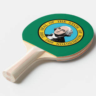 Ping Pong Paddle mit Flag Washington, USA Tischtennis Schläger