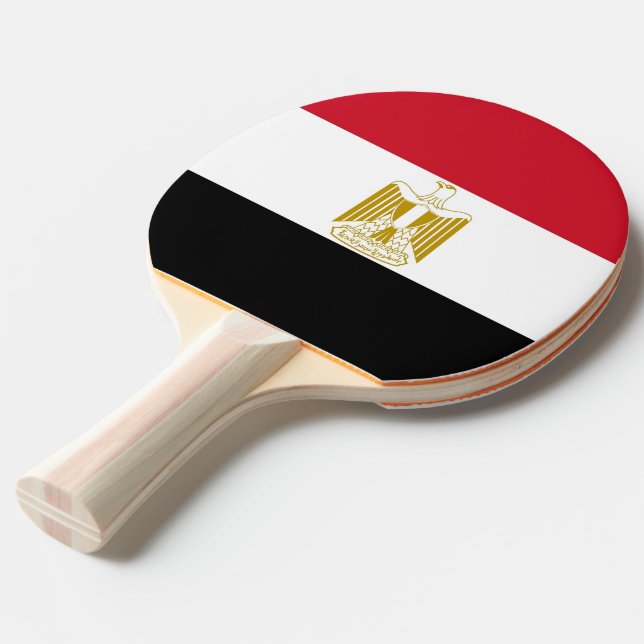 Ping Pong Paddle mit Flagge Ägyptens Tischtennis Schläger (Vorderseite)