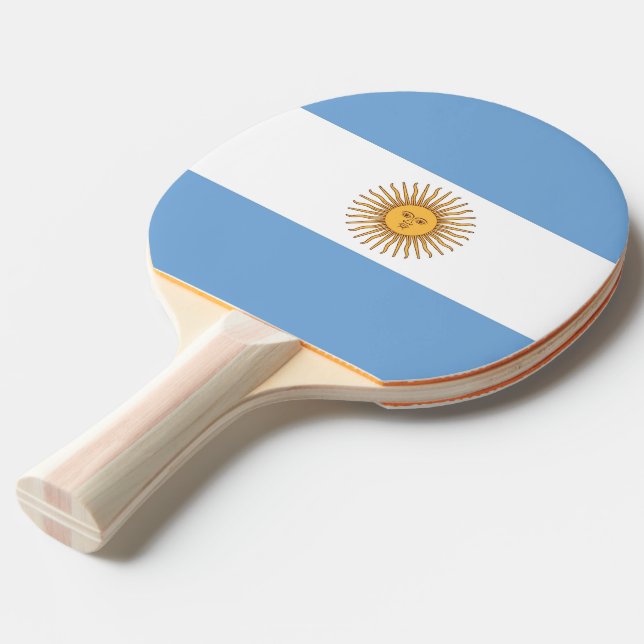Ping Pong Paddle mit Flagge Argentiniens Tischtennis Schläger (Vorderseite)