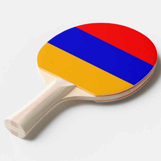 Ping Pong Paddle mit Flagge Armeniens Tischtennis Schläger (Vorderseite)