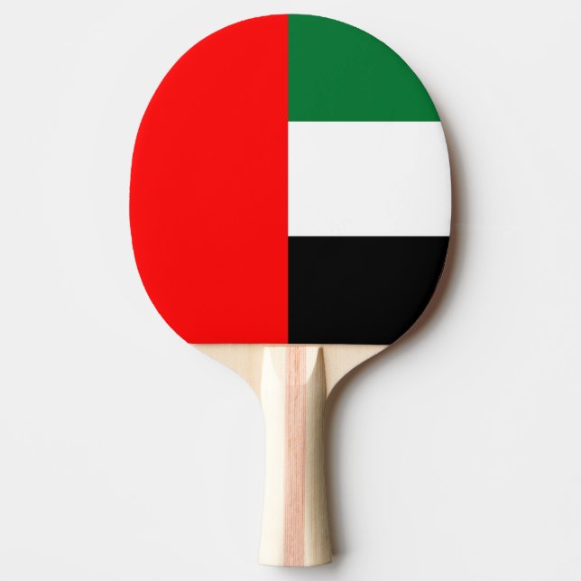 Ping Pong Paddle mit Flagge der VAE Tischtennis Schläger (Vorderseite)