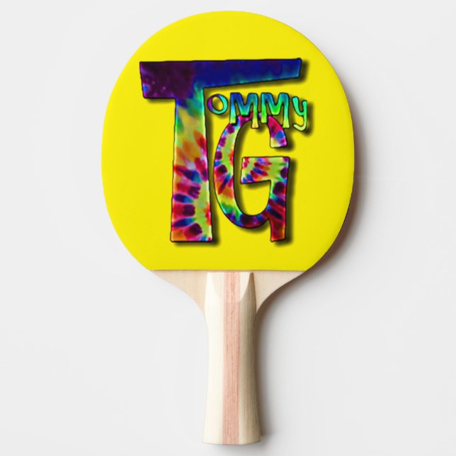 Ping Pong Paddle mit Ihrem Lieblings-Musikerlogo Tischtennis Schläger (Vorderseite)