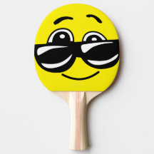 Ping-Pong Paddle mit Smile Face - HAMbWG