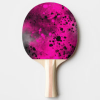 Ping Pong Paddle Paint Spritzer Effect