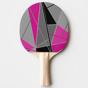 Ping-Pong Paddle - Pink, Black & Gray von HAMbyWG Tischtennis Schläger