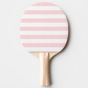 Ping Pong Paddle Pink & White Strip Tischtennis Schläger