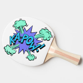 Ping Pong Paddle - Pop Art Ka-Pow Tischtennis Schläger