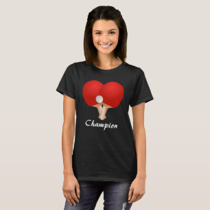 Ping Pong Paddle Tischtennis Herzlich Willkommen i T-Shirt