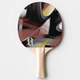 Ping Pong Paddle Trend Abstrakter Art Black Powder Tischtennis Schläger