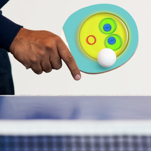 Ping Pong Paddle - Überraschendes Sonnengesicht Tischtennis Schläger (InSitu)
