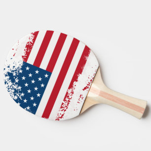 Ping Pong Paddle-USA-Flagge Tischtennis Schläger