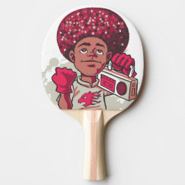 Ping Pong Paddle – YOUTH Power Afro & Boombox Tischtennis Schläger