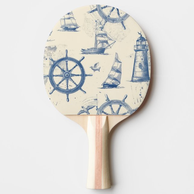 Ping Pong Paddles mit Meereselementen Tischtennis Schläger (Vorderseite)