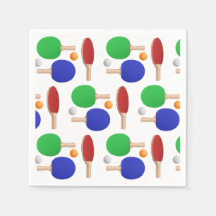 Ping Pong Papier Servietten, Tischtennis Party Serviette