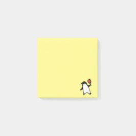 Ping-pong penguin post-it klebezettel