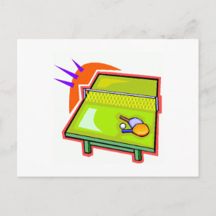 Ping Pong Postkarte