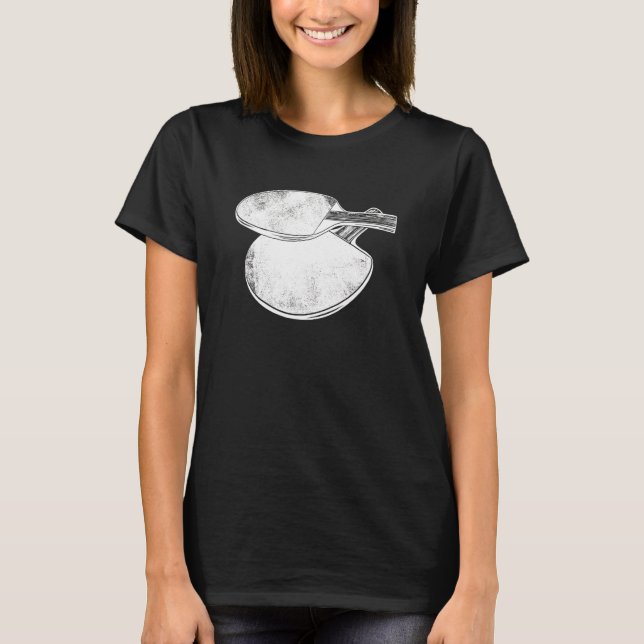 Ping Pong Power Tischtennis Bat 2 T-Shirt (Vorderseite)