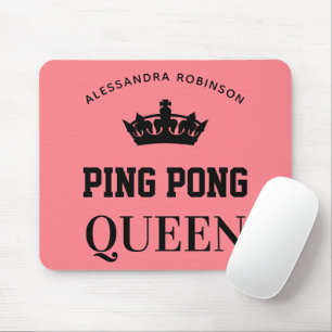 Ping Pong Queen Name personalisiert Mousepad
