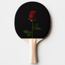 Raquette de ping-pong Black 4 Luxe, Rose Rouge Vel