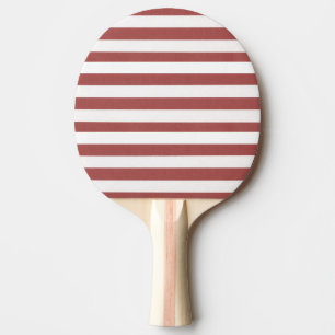 Ping Pong Raquette de ping-pong bordeaux et blanc rayée