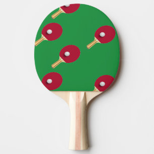 Ping Pong Raquette de ping-pong et boule sur vert