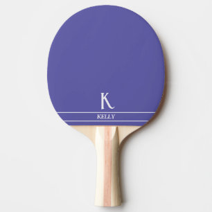 Ping Pong Raquette de ping-pong monogrammée bleu pâle