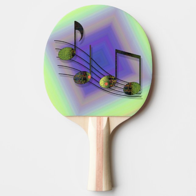 Ping Pong Raquette de ping-pong notes Dubstep (Devant)