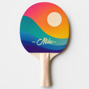 Ping Pong Raquette de ping-pong personnalisée avec vague de