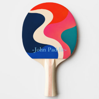 Ping Pong Raquette de ping-pong personnalisée avec vague rét