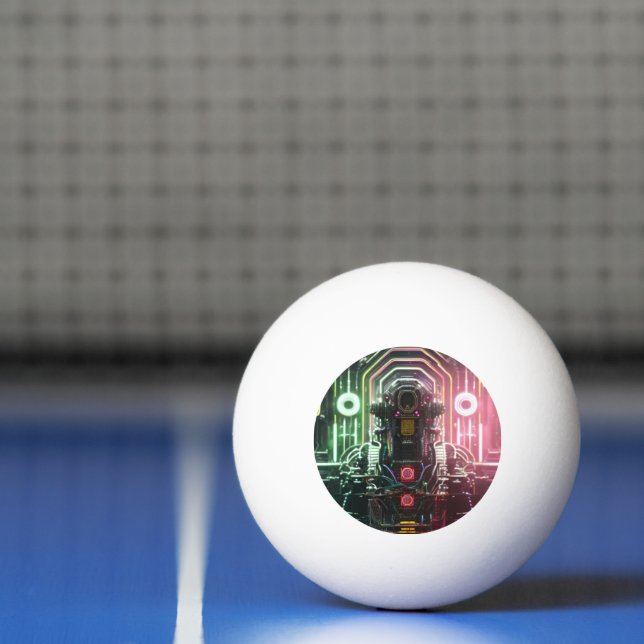 Ping Pong Robot 1 balle de ping-pong 3 étoiles (Filet)
