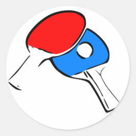 Ping Pong Runder Aufkleber
