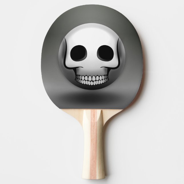 Ping Pong Skullmoji-Schläger Tischtennis Schläger (Vorderseite)