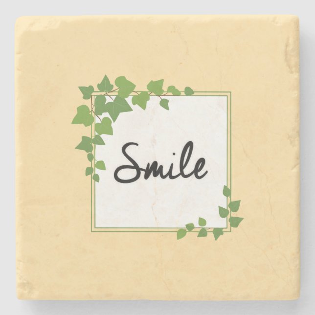 Ping pong smile  steinuntersetzer (Vorderseite)