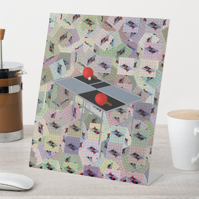 Ping Pong, Sockelschild (In Situ)