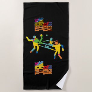 Ping Pong Tenis de Mesa 1988 Strandtuch