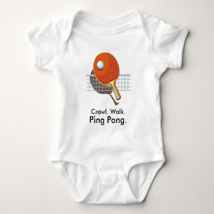 Ping Pong Tischtennis Baby Bodysuit Strampler