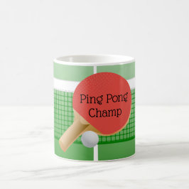 Ping Pong Tischtennis Design Coffee Tasse