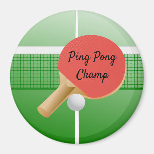 Ping Pong Tischtennis Design Magnet