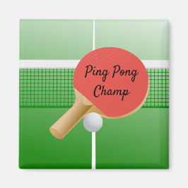 Ping Pong Tischtennis Design Magnet