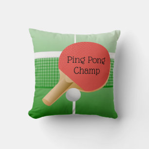 Ping Pong Tischtennis Design Throw Kissen