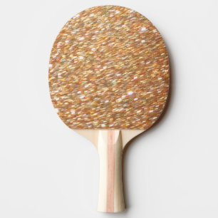 Ping Pong Tischtennis-Kupfer-GoldGlitzer-Paddel Tischtennis Schläger