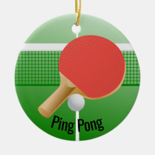 Ping Pong Tischtennis Ornament