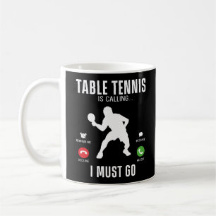 Ping Pong Tischtennis Tischtennis rufen I Kaffeetasse