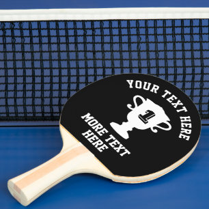 Ping Pong Trophée personnalisé raquette de pingpong pour ten
